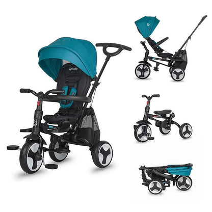 Coccolle Spectra Plus otroški tricikel - Turquoise Tide