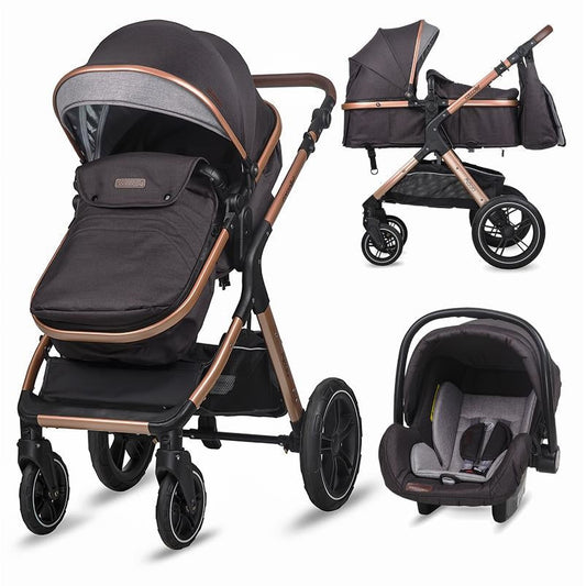 Coccolle Melora otroški voziček 3v1 - Diamond Black
